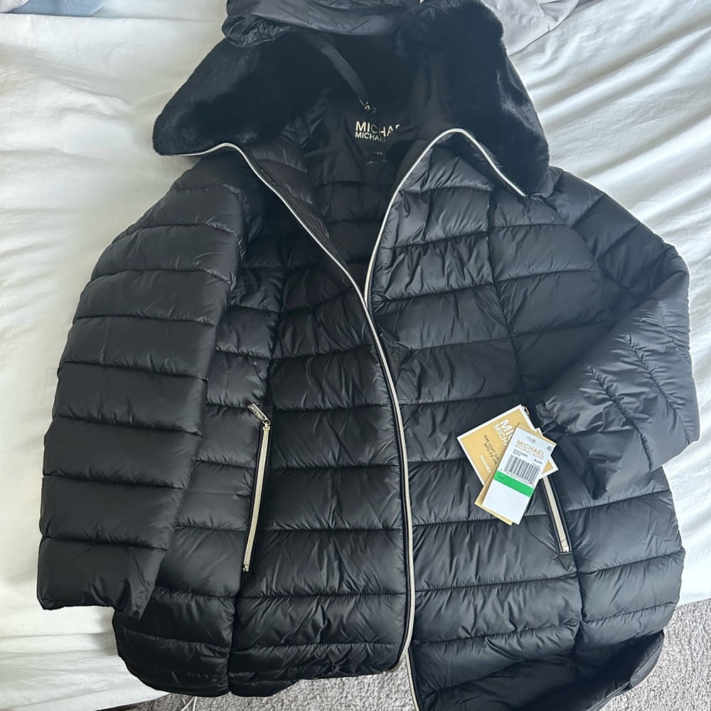 Michael Kors Black Quilted Jacket